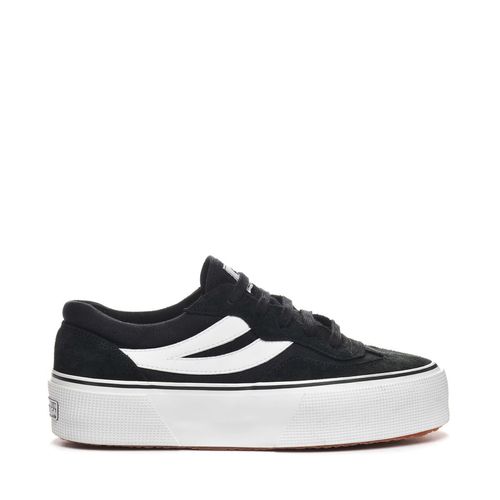 Tenis-Plataforma-Negros-3041-Revolley-Colorblock-Mujer-Superga
